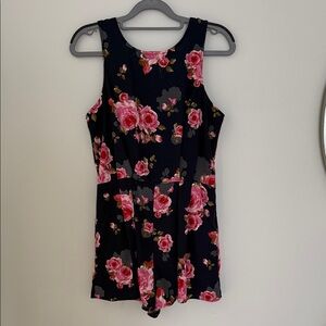 Floral Sleeveless Romper